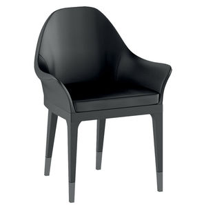 moderner Sessel / Leder / Bridge