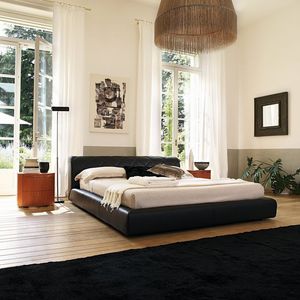 Rundes Bett - SUNSHINE - Falegnami - Doppelbett / modern / Polster