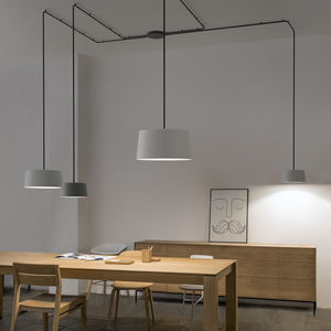 Hängelampe / modern / Aluminium / Stahl