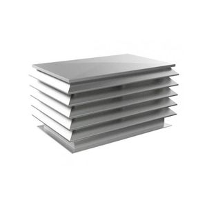 Lüftungsgitter / verzinkter Stahl / Aluminium / Edelstahl / rechteckig