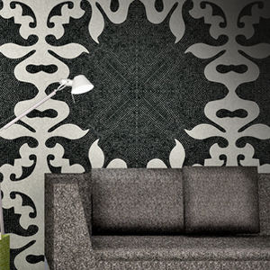 Innenraum-Mosaikfliese / Wand / Glas / Geometrische Motive