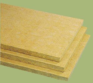 thermo-akustische Isolierung / Steinwolle / für Dachterrasse / steife Platten