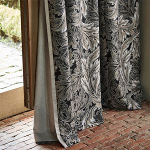 Gardinenstoff / Blumenmotive / Polyester / Viskose