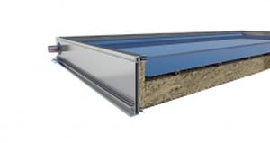 planer Solarkollektor / zum Erhitzen von Wasser / mit Aluminiumrahmen