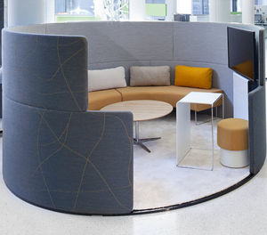 bodenstehende Bürotrennwand