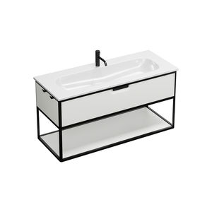 Waschbecken mit integrierten Schubladen