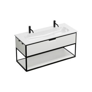 Waschbecken mit integrierten Schubladen