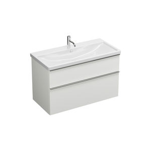 Waschbecken mit integrierten Schubladen