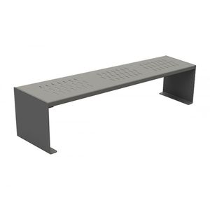 Parkbank / modern / verzinkter Stahl / aus lackiertem Stahl