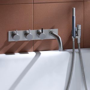 Zweigriffmischer für Badewanne