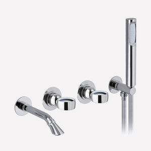 Zweigriffmischer für Badewanne