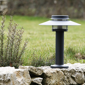 Garten-Leuchtpoller / klassisch / Aluminium / Polycarbonat