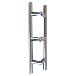 Glastüren-Stoßgriff / für Duschkabinentür / gebürsteter Edelstahl / modern