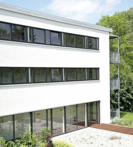 Flügelfenster / Balg / PVC / Doppelverglasung