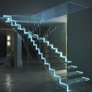 Treppe mit integrierter LED 1