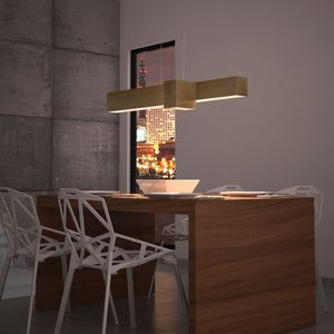 Hängelampe / modern / Metall / aus Sperrholz
