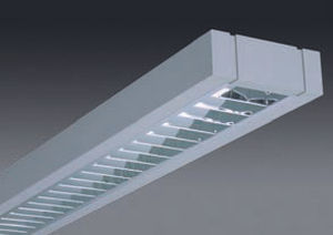 moderne Deckenleuchte / linear / Aluminium / fluoreszierend