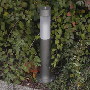Garten-Leuchtpoller / modern / Edelstahl / Glas