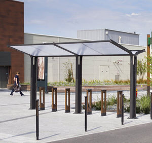 Stahl-Fahrradüberdachung / Polycarbonat-Überdachungen