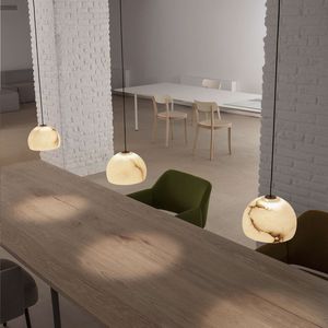 Hängelampe / modern / Alabaster / LED