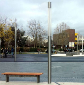 moderne Leuchtsäule / Aluminiumguss / PMMA / LED