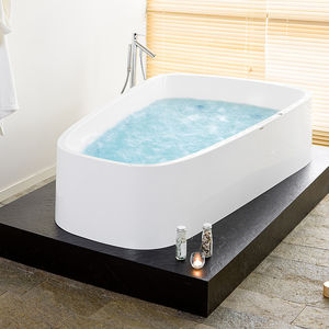 freistehende Badewanne / Verbundwerkstoff / Massage