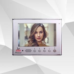 graue Video-Türsprechanlage