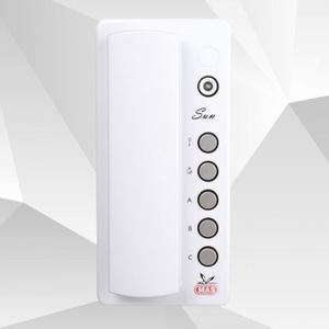 weiße Audio-Türsprechanlage