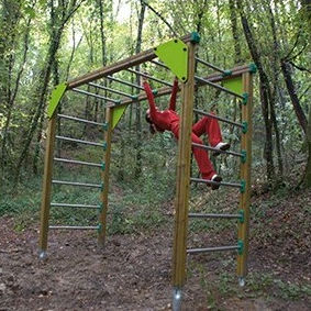 Leiter für Sportparcours / für Holz / horizontal / Metall