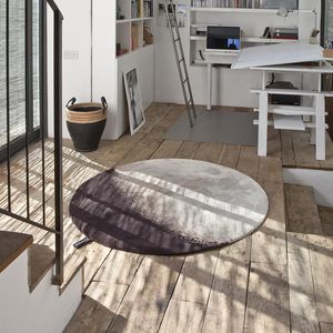 moderner Teppich / Motiv / Neuseeland Wolle / rund