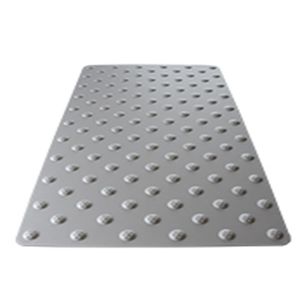 Blindenleitplatte / anodisiertes Aluminium 1