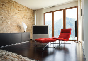 einflügelige Fenstertür / Holz / Aluminium