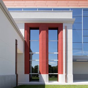 Flügelfenster / zum Kippen / feststehend / Aluminium