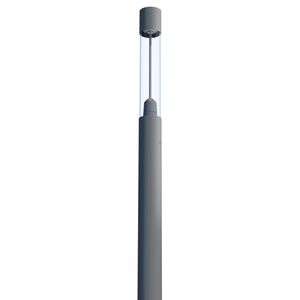 moderne Leuchtsäule / Metall / LED / für öffentliche Bereiche