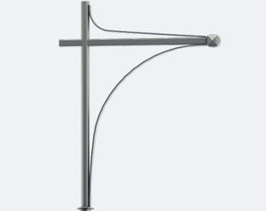 Tragarm für Straßenlaternenpfähle / Stahl