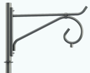 Tragarm für Straßenlaternenpfähle / Stahl
