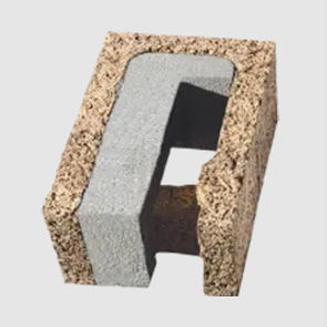 Holzbetonschalungsstein 1