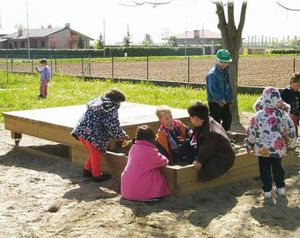 Sandkasten für Spielplätze