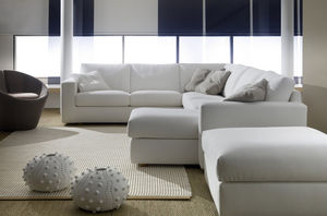 Ecksofa / modulierbar / modern / aus Polyesterfasern