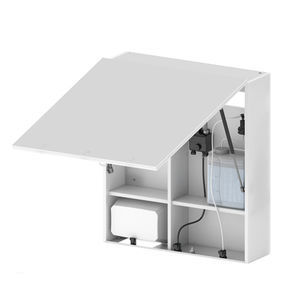 Badezimmerschrank mit Spiegel / mit Seifenspender