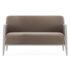 modernes Sofa / Stoff / Leder / Massivholz