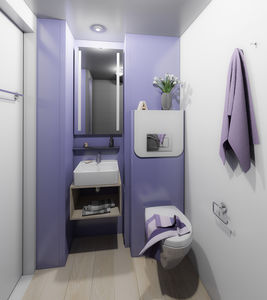 modernes Badezimmer / Keramik / Verbundwerkstoff / Objektmöbel