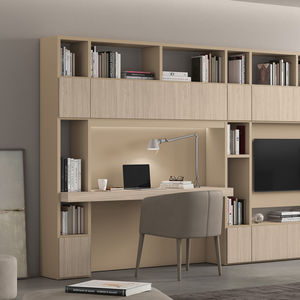 Modul-Bibliothek / modern / Objektmöbel / Holz