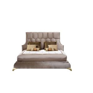 Doppelbett / klassisch / Kopfteil / Polster