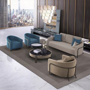 modernes Sofa / Stoff / Leder / Contract