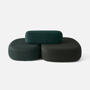 Modulsofa / modern / Stoff / Leder