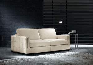 Bettsofa / modern / Leder / 2 Plätze