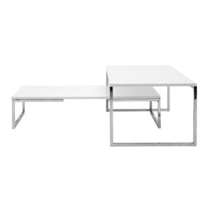 moderner Couchtisch / Stahl / rechteckig / quadratisch