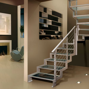 halbgewendelte Treppe