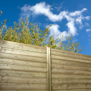 Gartenzaun / mit Stangen / Holz / FSC zertifiziert